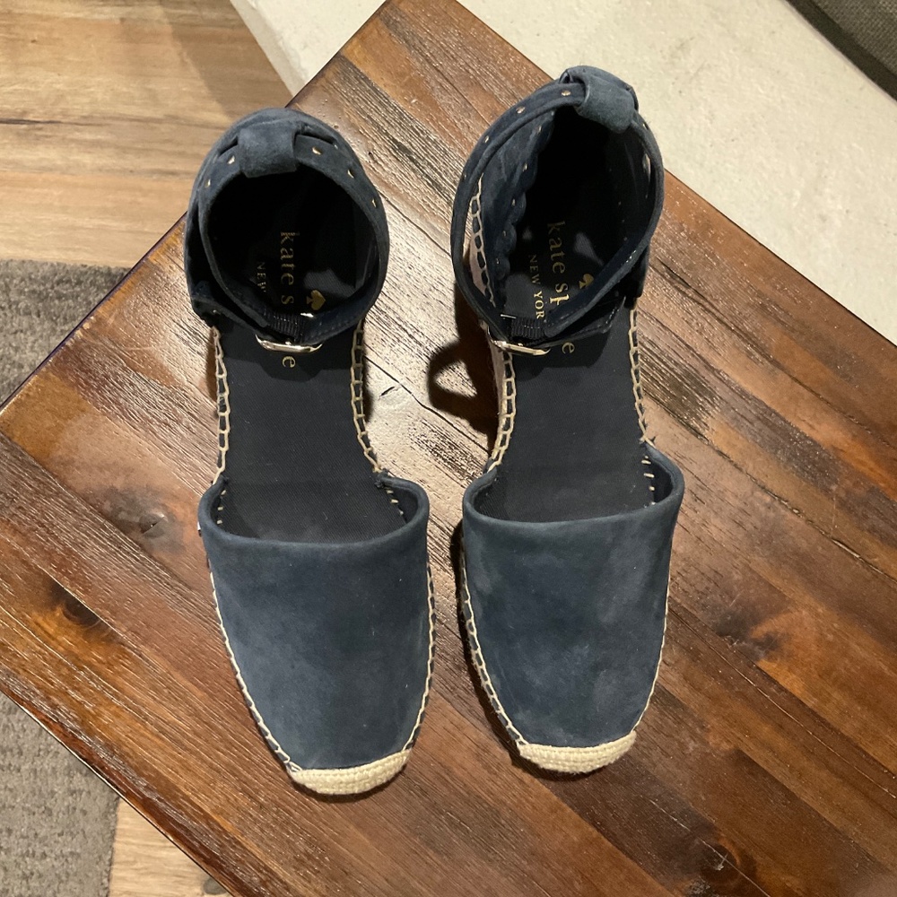 Kate Spade Blue Wedges - Picture 3 of 9
